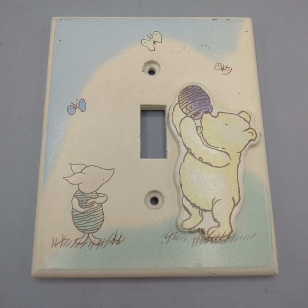 Vintage Winnie the Pooh and Friends Kid's Light Switch Cover